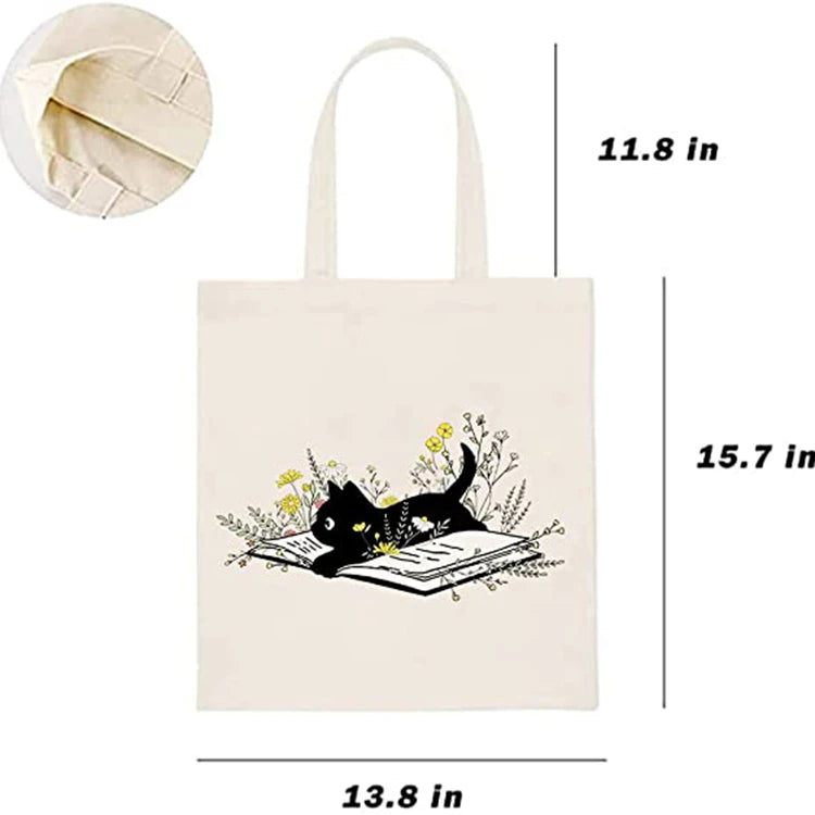 Customizable Size Solid Color Canvas Tote Bag Custom Canvas Tote BagCanvas Shoulder BagPlain Custom Canvas Bag