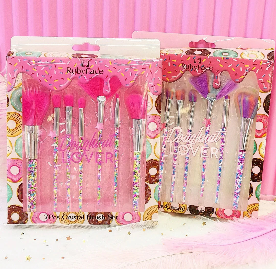 RUBYFACE New Style Makeup Brush Set High Appearance Sequin Handle Beauty Brush Multi Functional Makeup Brush