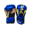 Sample Free Shipping  Factory Price Blue Pearl Embroidery Pu Boxing Durable Personalised and Comfortable Gloves