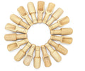 Wholesale Small Short Bamboo Wooden Spoon Cooking Measuring Mini Flat Wooden Scoops for Bath Salts