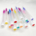 Stylish Disposable Spoolies for Eye Mascaras Cleaning Eyelash Brush Wand Tube with Custom Logo Portable Nylon Plastic Material