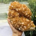 Wholesale Natural Rough Minerals Specimen Yellow Citrine Crystal Clusters MegaBDM