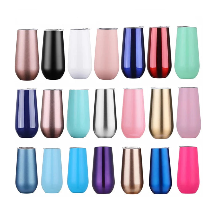 High Quality 6oz Tumbler Coffee Mug Double Wall Insulated Stainless Steel Wine Coffee Drinking Cup