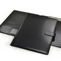 Custom Available Business A4 PU Leather Portfolio Document Holder File Folder With Magnetic Buckle