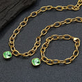 VEROMCA Wholesale Custom Jewelry  Women's Stainless Steel Jewelry Set Bracelet Fashion Chain Link Bracelets