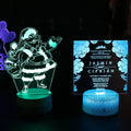 Christmas Decoration Gift Led Acrylic Wedding Card Menu Card with Different Light with Stand
