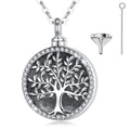 Isunni Tree of Life Series Cremation Jewelry Memorial Urn Necklace Ashes Keepsake Pendant