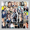 50PCS Factory Wholesale Painted Graffiti Stars Around Personality Paul Walker Stickers Notebook Thermos Cup Stickers
