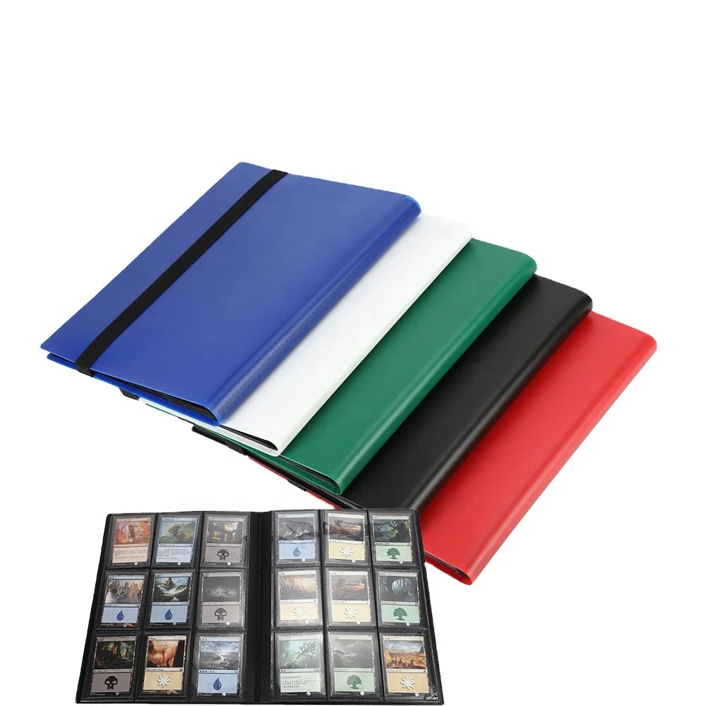 Torson Custom Wholesale PP Cover Trading 9- Pockets 360+ Game Card Album Fits Yugioh CCG Side-Loading Sleeves for Game Cards