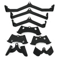 VIGFIT 8 Pack LAT Pull Down Bars Attachment Rowing V-bar Set Back Strength Training Handle Grips for Cable Machine