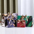 Wholesale Custom Logo Luxury Marble Print Paper Bag Retail Boutique Shopping Gift Paper Bags