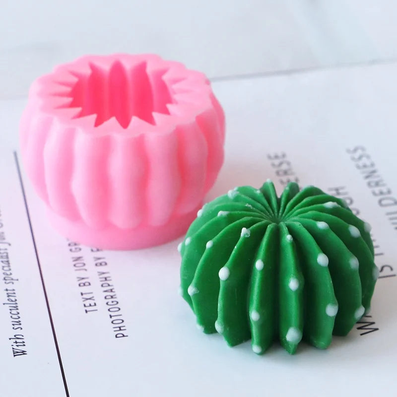 Creative 3D Cactus Silicone Mold Soap Candle Making Aromatherapy Candle Silicone Mold