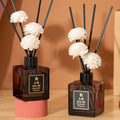 Long-Lasting Fireless Glass Reed Diffuser Set Home Bathroom Air Freshener and Ornaments for Home & Rooms Aromatherapy Features MegaBDM
