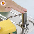 Good Quality 350ml Refillable Hand Liquid Wash Dispenser Brushed Kitchen Sink Soap Dispenser for Sink Manufacturer China