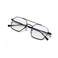 2022 Updated Classic Square Metal Anti Blue Light Optical Frame for Unisex