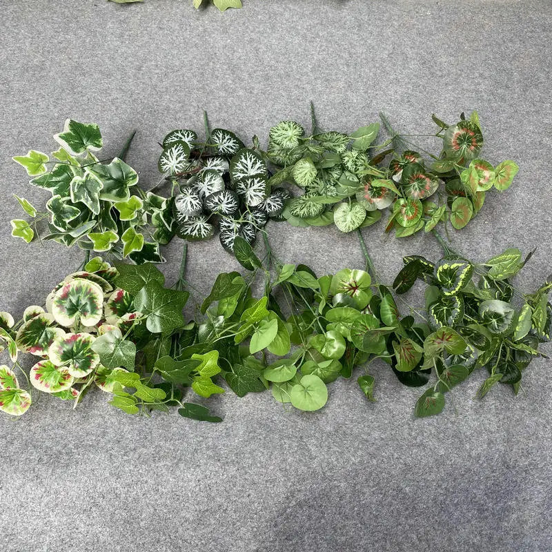 Wholesale Indoor/Outdoor Decorative Silk Garden 7 Forks Ivy Crabapple Artificial Wall Plant for Mother's Day Easter & Christmas