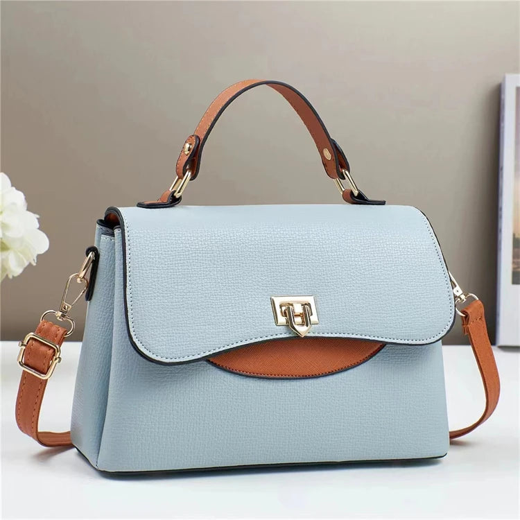 2025 Hot Sales China Best Brand Female Fashion Designer Gold Colour Shoulder Geometric Woman Popular Hand Bags