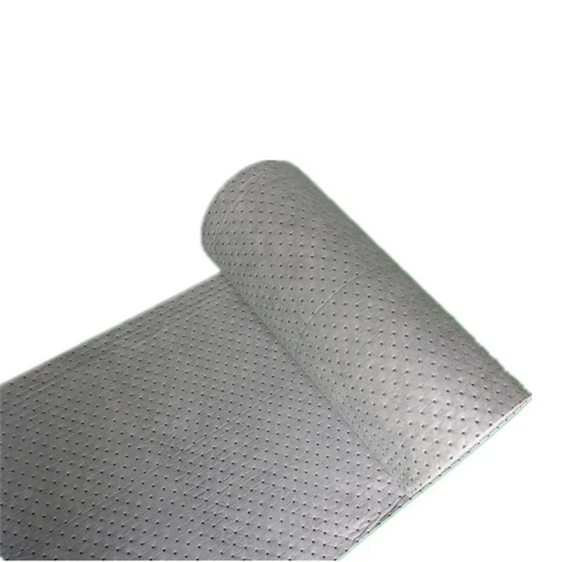 Oilspillpro Professional Manufacture Dimpled Perforated Heavy-Weight Universal Absorbent Mat General Sorbent Roll Environmental