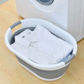 Household Folding Wash Basin Portable Sink Foot Bucket Washbasin Plastic Foldable Basin Travel Outdoor Camp Basins