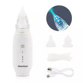 Electric Baby Nose Sucker Nasal Aspirator Water Self-cleaning Function 55-75kpa Negative Pressure 1500mAh Battery 45dB Quiet
