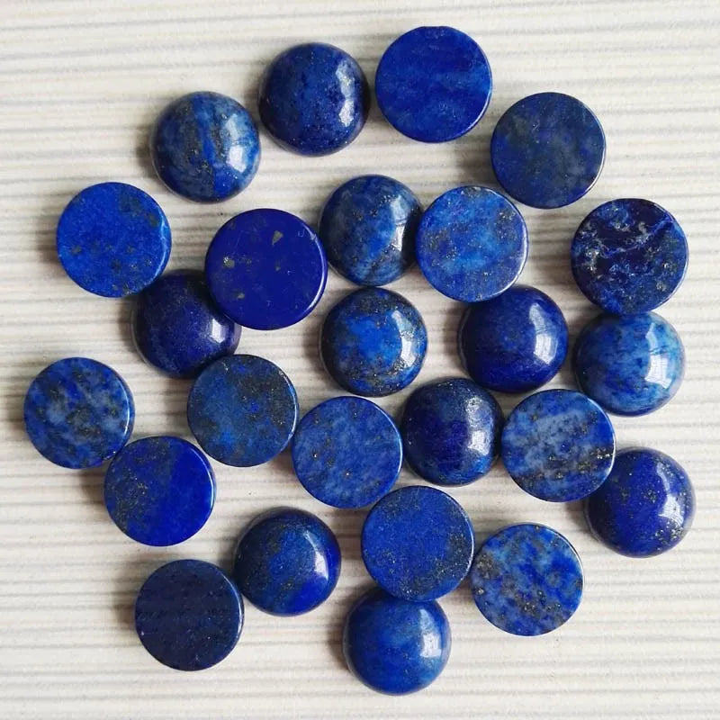HZ Beautiful Quality Cheap Price Wholesale 14mm Round Lapis Lazuli Cabochon for Jewelry Supply Natural Gemstone Crafts