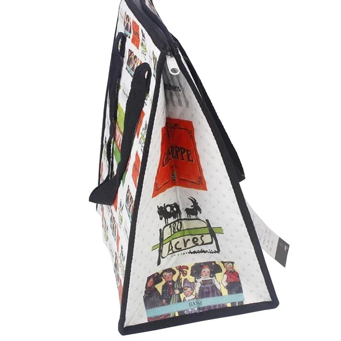 Factory Wholesale Eco-friendly Non Woven Lamination Tote Bag Logo Printing Shopper Bag With Zipper