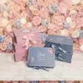 In Stock (customizable) Rectangular Flower Gift Box 3-piece Set of Flip Box with Ribbon Creative Wedding Box