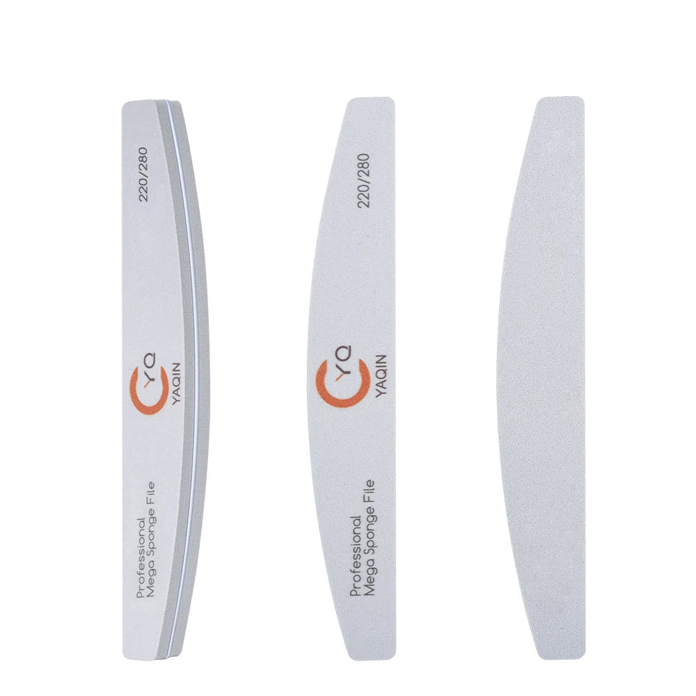 Professional Custom logo Printed Nail Files 80 100 120 150 180 240 Double Side Sponge Nail File 100 180