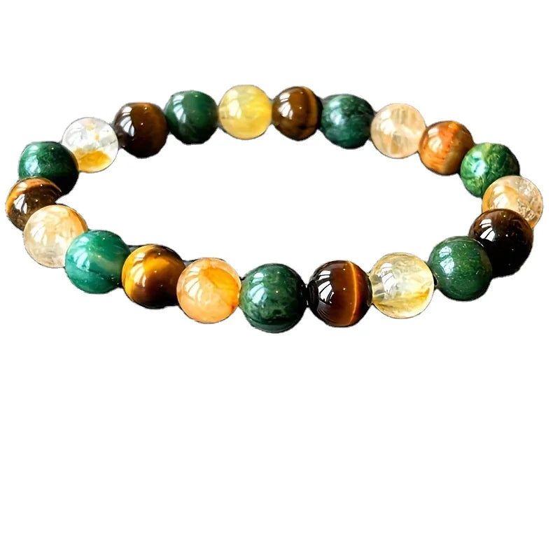 2025 8mm Natural Spiritural Positive Bracelet Money Magnetic Gemstone Bracelet Natural Healing Gemstone Beaded Bracelet