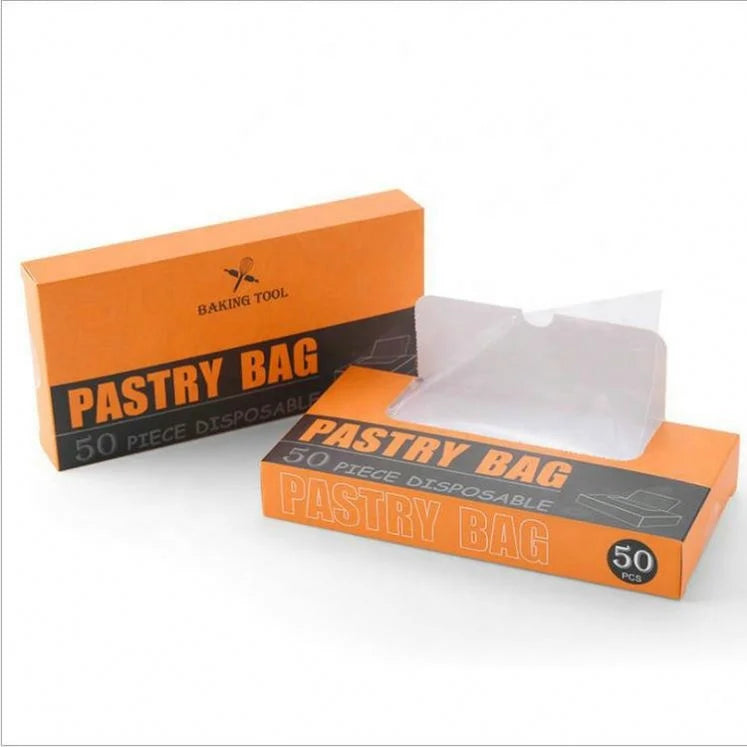 7 Inch Disposable Piping Bags in  100 Roll Dispenser Box Cake Decorating Icing Bags Pastry Bags