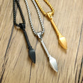 Spear Spearhead Pendant Wholesale Titanium Stainless Steel Necklace for Men Fashion Punk Jewelry
