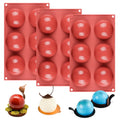 6-Cavity Half Ball Silicone Cake Mold for Making Delicate Chocolate Desserts Maker