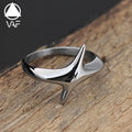 VAF Minimalist Oblique Star Ring Stainless Steel Anillo Minimalista Estrella Oblicua Acero Inoxidable Minimalistisch
