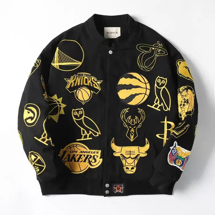 Custom Made Heavy Embroidery Bomber Motercylce Racer Jackets for Men Twill Vintage Nascar Car Racing F1 Jackets
