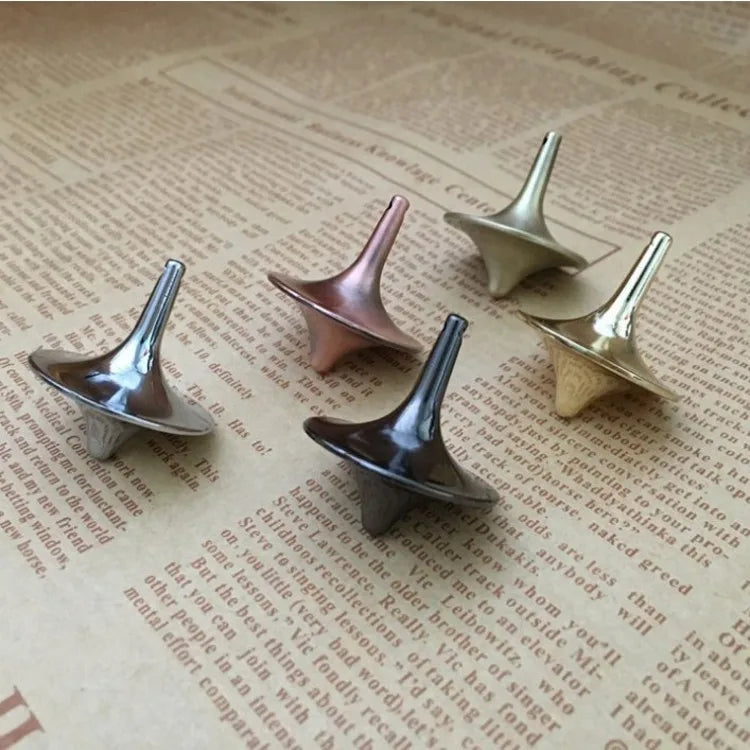 Gyro Gift Inceptio Metal Laser Logo Suitable for All Ages Decoration Desktop Alloy Gyroscope Inception Metal Top Brass Spinning