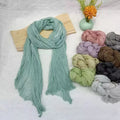 All-Season New Multicolor Solid Printed Cotton Linen Polyester Shawl Scarf Fashionable All-Match Traditional for Muslims Autumn