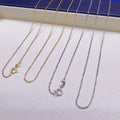 N56  70cm/28inches Silver Chain Adjustable Manufacturer  925 Sterling Silver Gold Plated Chain S925  Necklace Silver Jewelry