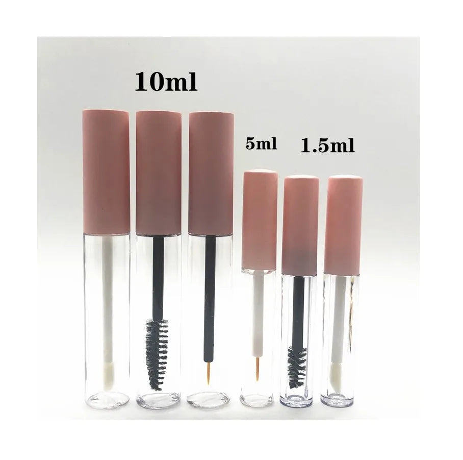 1.5ml 5ml 10ml Pink Plastic Mascara Tube Eyeliner Lip Gloss Tube PETG Bottle Empty Cosmetic Package