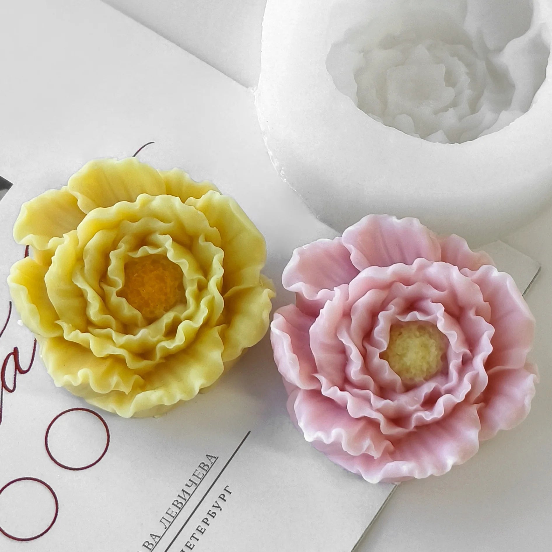 3d Carnation Flowers Candle Making Silicone Moulds Diy Handmade Flowers Scented Soap Mold for Home Decor Anniversary Gift