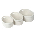 White Storage Basket Set of 3 Soft Woven Cotton Rope Shelf Baskets Organizer Basket Sets Laundry Basket with Handles