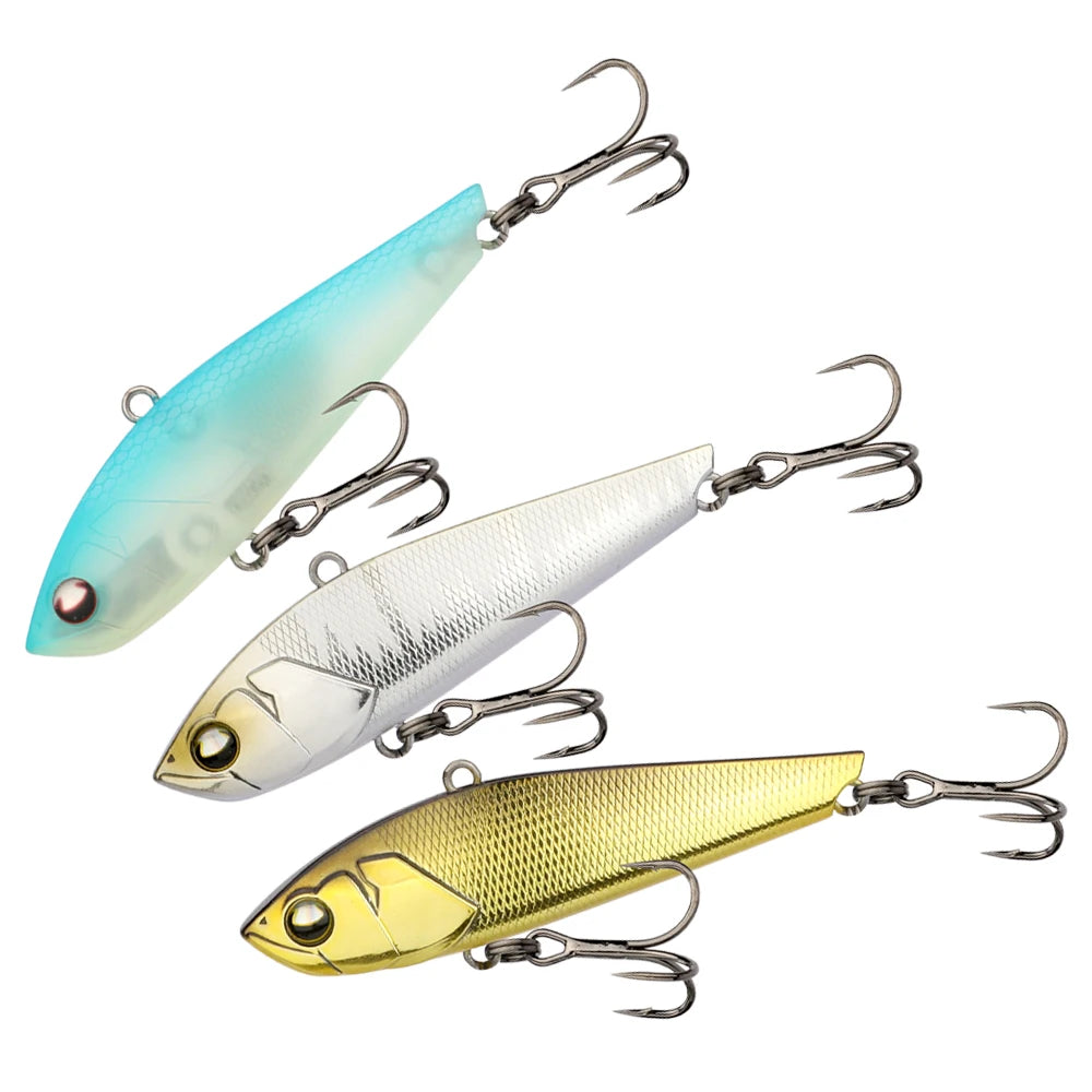 HONOREAL VFT 70mm 11.5g Sinking Lure Bait Sinking Vibration Baits Custom Fish Vibe Fishing Lure VIB