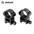 Ohhunt High Profile 25.4mm 1inch Sight Mount 20MM Base Dual Scope Rings and Mounts