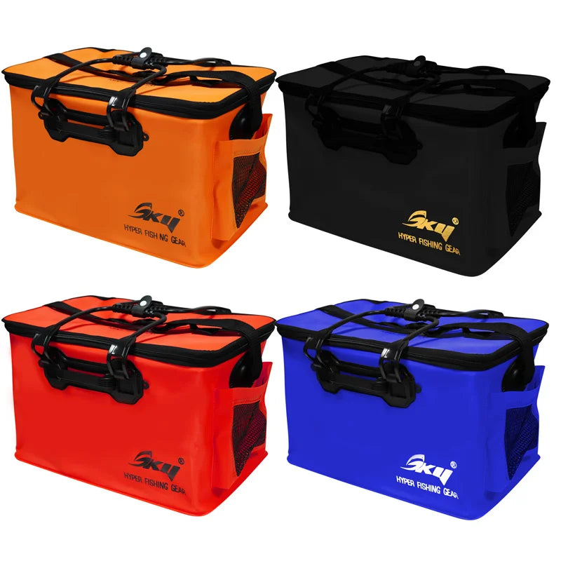 Fishing Accessories Folding Fishing Bucket EVA Fishbox Outdoor Water Box Convenience Packing Live Fish Bucket Fishing Bag