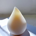 Aesthetic Water Drop Design Candle Silicone Mold Round Striped Swirl Spiral Wax Soy Candles Mould Decorative Modern Geometric