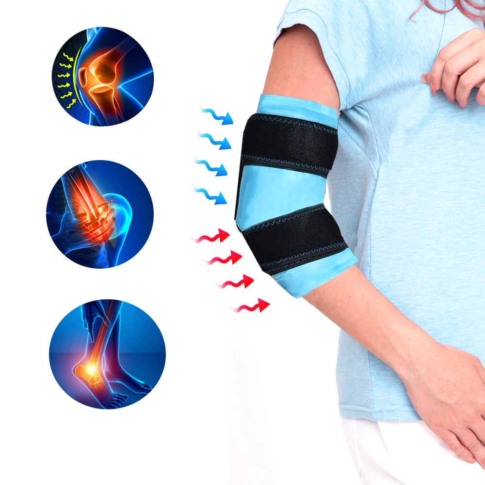 Premium Rehabilitation Therapy Supplies Knee Calf Elbow Injury Therapy Compression Knee Shoulder Elbow Medical Gel Ice Pack Wrap