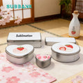 Subbank Durable Christmas Style Sublimation Blank Custom Heat Transfer Metal Recycle Rectangle Tin Box Candy Gift Box for