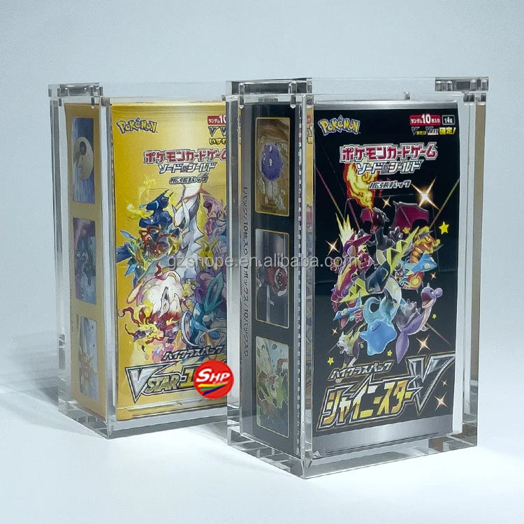 SHP Wholesale Acrylic Japanese Booster Box Original 5 X PRE New Acryl Terastal Festival EX SV8A PTCG Fairy Eevee Card 151 Case