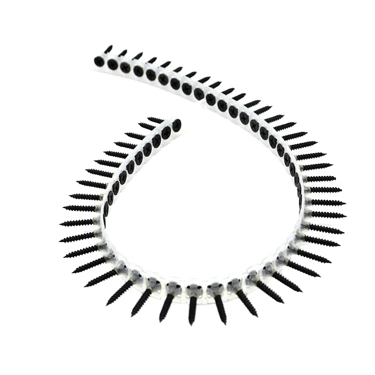 Chain Belt Drywall Screw Black Carbon Steel Laminated Drywall Screw Chain Anti-corrosion Metal Drywall Screws