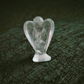 Huiying Small stone carving antique 1.5 inch clear quartz angel statue for home decoration crafts