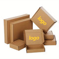 Custom Recyclable Corrugated Cardboard Paper Packaging Self-Sealing Mailer Shipping Paper Boxes Tear Strip Printing Eco-Friendly